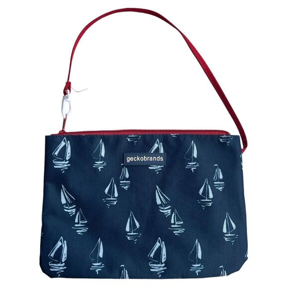 😊 3/$30 
Gecko Swim Bag Sailboats Blue w/Red accents NWOT - Picture 5 of 13